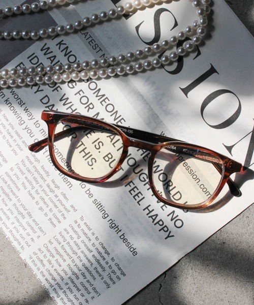 KOMONO.（コモノ）の「「KOMONO/コモノ」 オプティカル 眼鏡 Maurice モーリス　クリアレンズ　クリアサングラス（サングラス・レディース・ローズ/ブラック系1/ブラック系2/ブラウン系/ブラックミックス/クリアブラウン/ライム/DK.Brn/ライトブラウン/ターコイズブルー・FREE）」の6枚目の写真