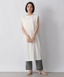 LOWRYS FARM | ＵＳＡソデタックノースリーブワンピース／Ｗ　950951(ワンピース)