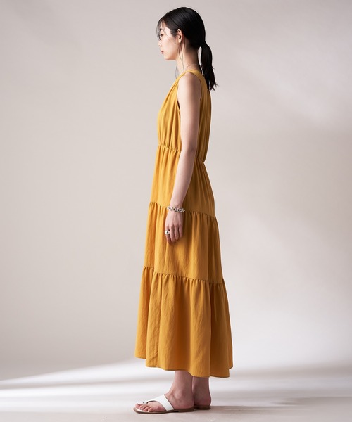 LOUNGEDRESS(ラウンジドレス)の「【odore/オドル】ティアードワンピース(ワンピース・レディース・イエロー/ブラック/その他・FREE)」の21枚目の写真