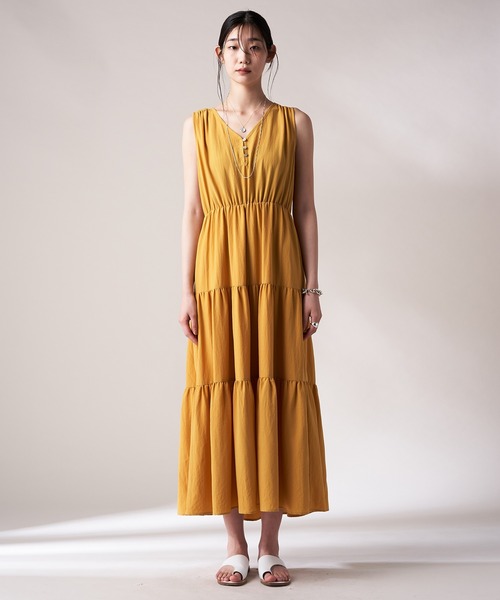 LOUNGEDRESS(ラウンジドレス)の「【odore/オドル】ティアードワンピース(ワンピース・レディース・イエロー/ブラック/その他・FREE)」の20枚目の写真