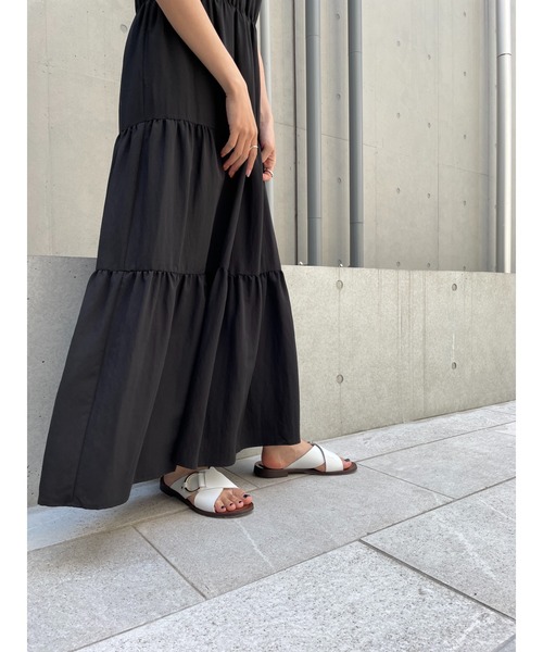 LOUNGEDRESS(ラウンジドレス)の「【odore/オドル】ティアードワンピース(ワンピース・レディース・イエロー/ブラック/その他・FREE)」の10枚目の写真