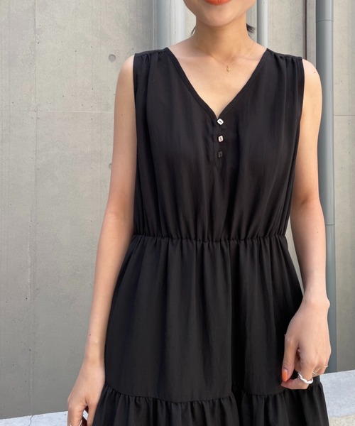 LOUNGEDRESS(ラウンジドレス)の「【odore/オドル】ティアードワンピース(ワンピース・レディース・イエロー/ブラック/その他・FREE)」の12枚目の写真