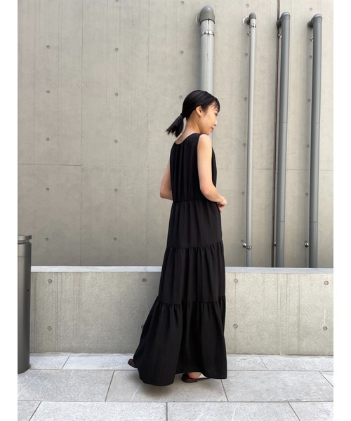 LOUNGEDRESS(ラウンジドレス)の「【odore/オドル】ティアードワンピース(ワンピース・レディース・イエロー/ブラック/その他・FREE)」の14枚目の写真