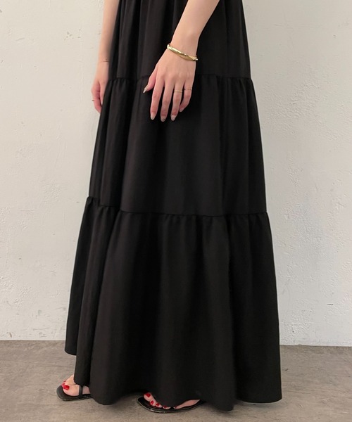 LOUNGEDRESS(ラウンジドレス)の「【odore/オドル】ティアードワンピース(ワンピース・レディース・イエロー/ブラック/その他・FREE)」の9枚目の写真