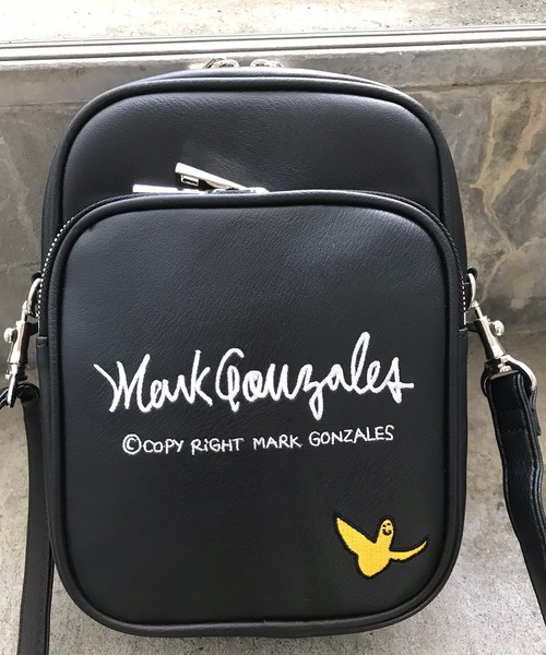 セール】MARK GONZALES/マークゴンザレス フェイクレザー 刺繍ロゴ