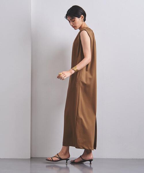 UNITED ARROWS（ユナイテッドアローズ）の「UBCC PONTE Iライン ワンピース◆（ワンピース・レディース・ブラック/ブラウン・36/38）」の4枚目の写真