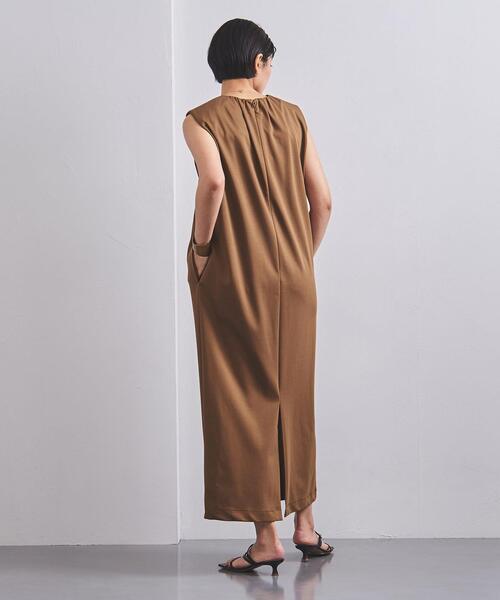 UNITED ARROWS（ユナイテッドアローズ）の「UBCC PONTE Iライン ワンピース◆（ワンピース・レディース・ブラック/ブラウン・36/38）」の5枚目の写真