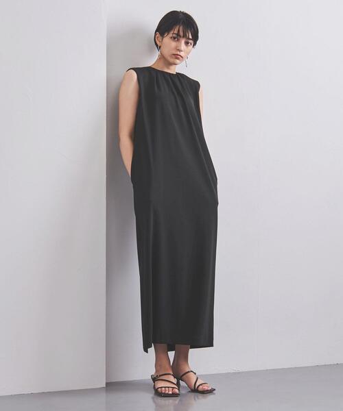 UNITED ARROWS（ユナイテッドアローズ）の「UBCC PONTE Iライン ワンピース◆（ワンピース・レディース・ブラック/ブラウン・36/38）」の8枚目の写真