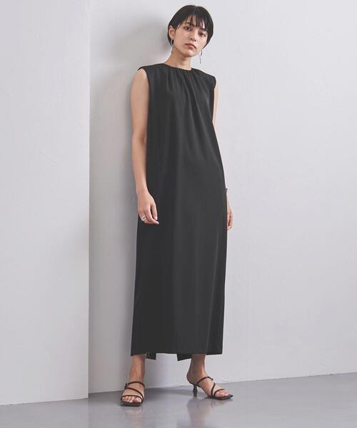 UNITED ARROWS（ユナイテッドアローズ）の「UBCC PONTE Iライン ワンピース◆（ワンピース・レディース・ブラック/ブラウン・36/38）」の9枚目の写真