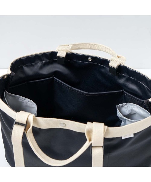 10mois（ディモワ）の「10mois PATTO SATTO TOTE Chotto Tall　N-line（マザーズバッグ・レディース・ブラック・ONE SIZE）」の8枚目の写真