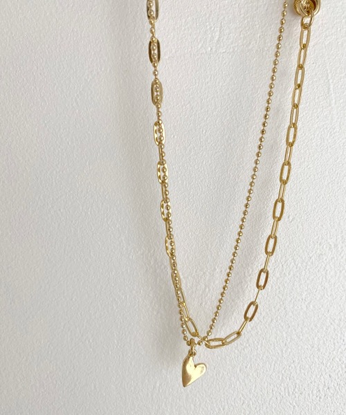 SLOBE IENA（スローブイエナ）の「【VELATTI/ヴェラッティ】 HEART PENDANTネックレス◆（ネックレス・レディース・ゴールド・FREE）」の7枚目の写真