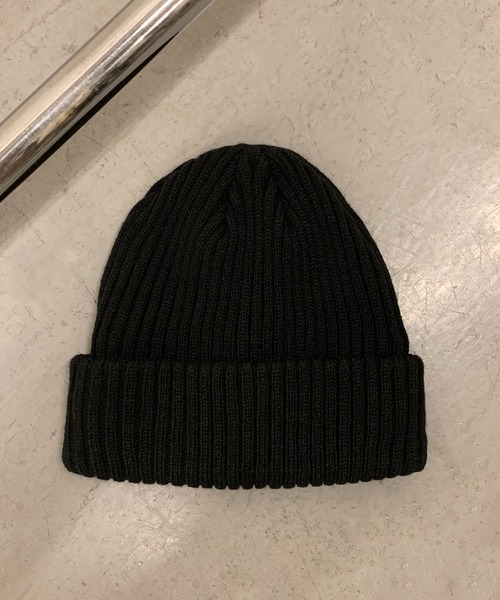 RASVOA(ラスボア)の「リブニットビーニー(ニットキャップ/ビーニー・レディース・ブラック/グリーン/アイボリー・FREE)」の2枚目の写真