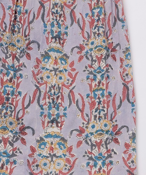 チチカカ（チチカカ）の「エコフレンドリーダイ ブロックプリントフラワースカート（スカート・レディース・パープル/マスタード/グリーン・FREE）」の18枚目の写真