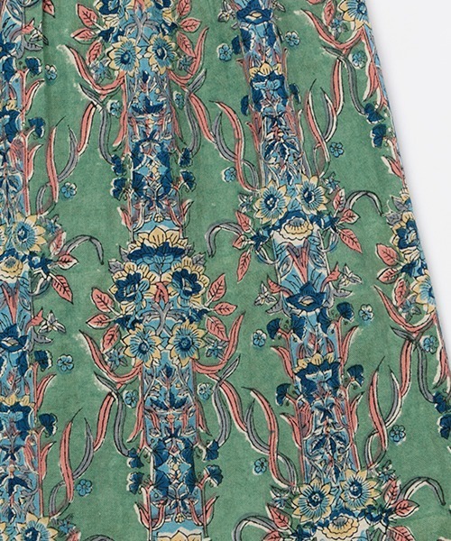 チチカカ（チチカカ）の「エコフレンドリーダイ ブロックプリントフラワースカート（スカート・レディース・パープル/マスタード/グリーン・FREE）」の15枚目の写真