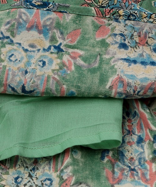 チチカカ（チチカカ）の「エコフレンドリーダイ ブロックプリントフラワースカート（スカート・レディース・パープル/マスタード/グリーン・FREE）」の16枚目の写真