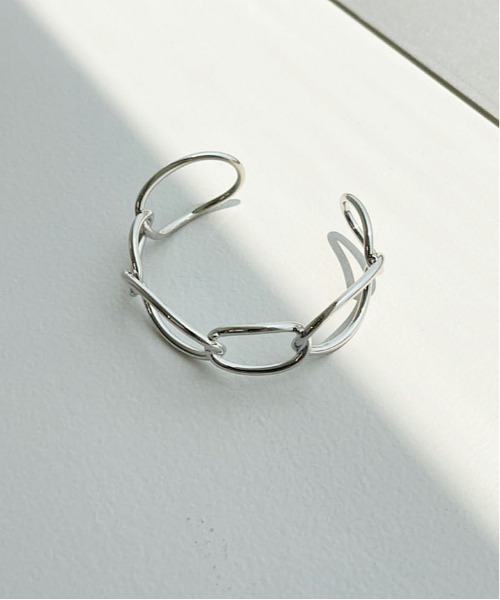 apres jour mignon（アプレジュールミニョン）の「【apresjour mignon×ARIAZ】チェーン風バングル（バングル/リストバンド・レディース・シルバー・ONESIZE）」の2枚目の写真