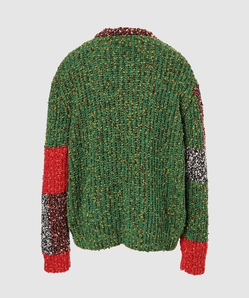 JW Anderson(ジェイダブリューアンダーソン)の「ANCHOR PATCHWORK CREWNECK JUMPER(ニット/セーター・メンズ・イエロー系その他/ブラック系その他・M)」の3枚目の写真