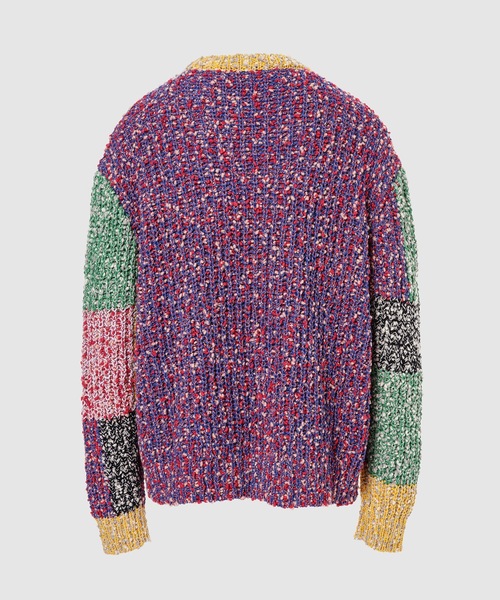 JW Anderson(ジェイダブリューアンダーソン)の「ANCHOR PATCHWORK CREWNECK JUMPER(ニット/セーター・メンズ・イエロー系その他/ブラック系その他・M)」の4枚目の写真