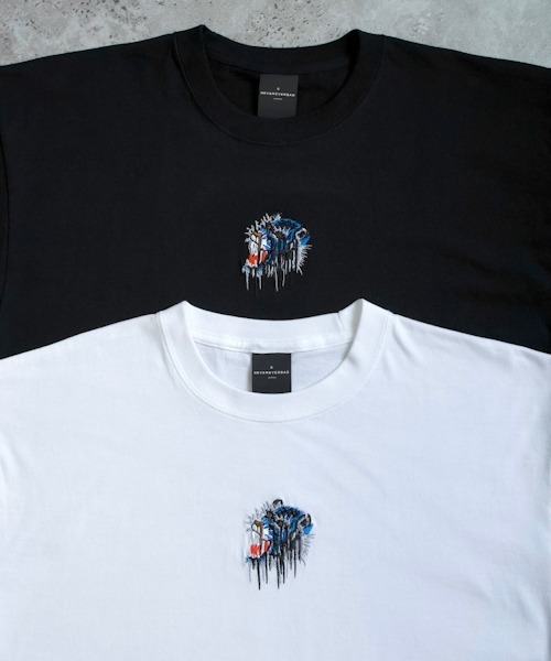 WESTBOY（ウエストボーイ）の「【NEVEREVERBAD】Melted Tiger Embroidered T-shirt NV21S203TP（Tシャツ/カットソー・メンズ・ブラック/ホワイト・L/XL）」の9枚目の写真