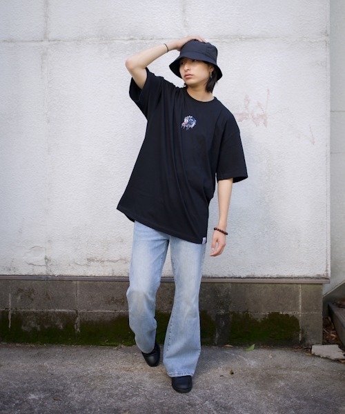 WESTBOY（ウエストボーイ）の「【NEVEREVERBAD】Melted Tiger Embroidered T-shirt NV21S203TP（Tシャツ/カットソー・メンズ・ブラック/ホワイト・L/XL）」の11枚目の写真