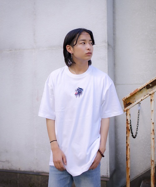 WESTBOY（ウエストボーイ）の「【NEVEREVERBAD】Melted Tiger Embroidered T-shirt NV21S203TP（Tシャツ/カットソー・メンズ・ブラック/ホワイト・L/XL）」の13枚目の写真