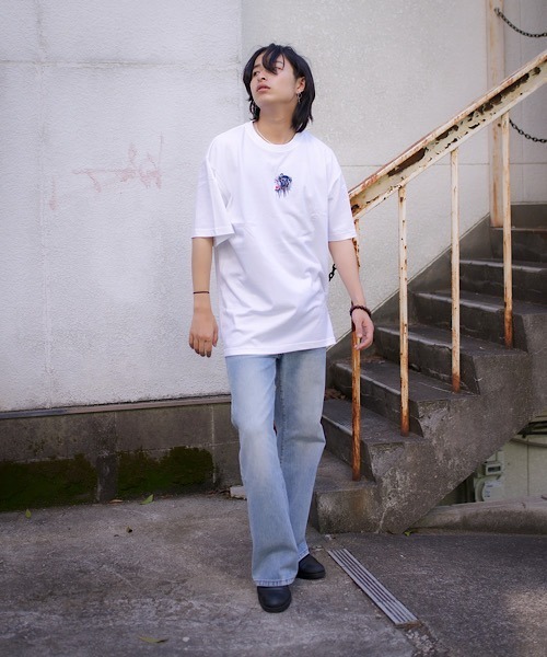 WESTBOY（ウエストボーイ）の「【NEVEREVERBAD】Melted Tiger Embroidered T-shirt NV21S203TP（Tシャツ/カットソー・メンズ・ブラック/ホワイト・L/XL）」の16枚目の写真