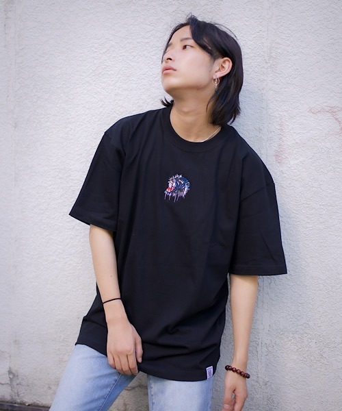 WESTBOY（ウエストボーイ）の「【NEVEREVERBAD】Melted Tiger Embroidered T-shirt NV21S203TP（Tシャツ/カットソー・メンズ・ブラック/ホワイト・L/XL）」の21枚目の写真