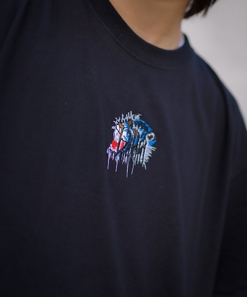WESTBOY（ウエストボーイ）の「【NEVEREVERBAD】Melted Tiger Embroidered T-shirt NV21S203TP（Tシャツ/カットソー・メンズ・ブラック/ホワイト・L/XL）」の6枚目の写真
