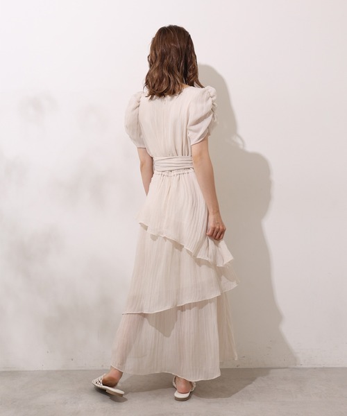 one after another NICE CLAUP（ワンアフターアナザーナイスクラップ）の「ラッフルワンピース（ワンピース・レディース・ブラック/アイボリー・FREE）」の14枚目の写真