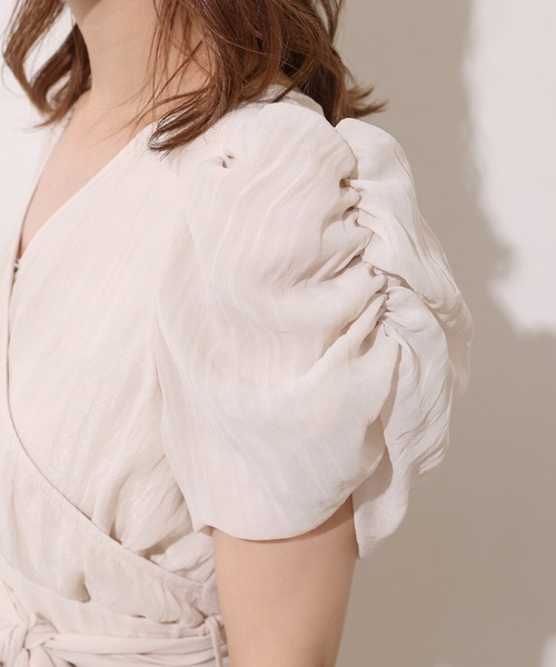 one after another NICE CLAUP（ワンアフターアナザーナイスクラップ）の「ラッフルワンピース（ワンピース・レディース・ブラック/アイボリー・FREE）」の18枚目の写真