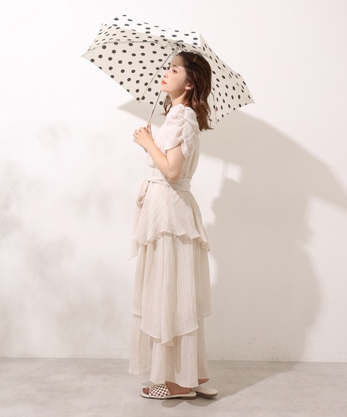 one after another NICE CLAUP（ワンアフターアナザーナイスクラップ）の「ラッフルワンピース（ワンピース・レディース・ブラック/アイボリー・FREE）」の19枚目の写真