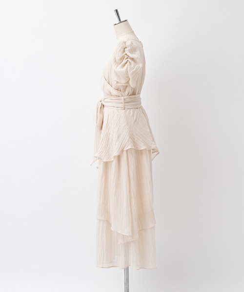 one after another NICE CLAUP（ワンアフターアナザーナイスクラップ）の「ラッフルワンピース（ワンピース・レディース・ブラック/アイボリー・FREE）」の22枚目の写真