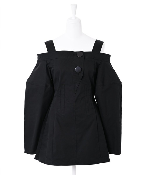 Narcissus（ナルシス）の「【SINN】Narcissusオリジナル　ステッチオフショルトップス（シャツ/ブラウス・レディース・ブラック/その他1/キャメル・FREE）」の16枚目の写真