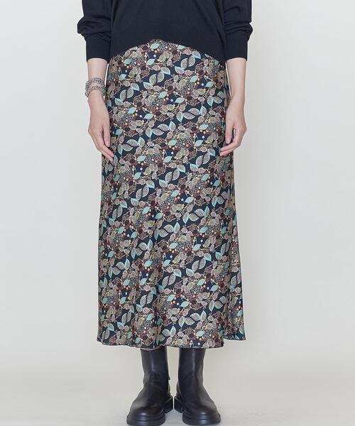 ASTRAET（アストラット）の「＜ASTRAET（アストラット）＞サラサプリント マーメイドスカート（スカート・レディース・ネイビー・1/0）」の3枚目の写真