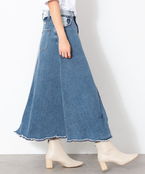 EDWIN（エドウィン）の「EDWIN /エドウイン CORE サスティナブル デニムスカート（デニムスカート・レディース・ライトブルー・SMALL/MEDIUM/LARGE/X-SMALL）」の5枚目の写真