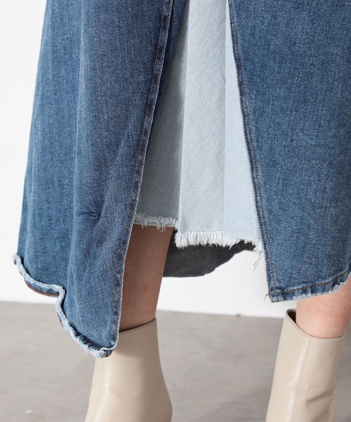 EDWIN（エドウィン）の「EDWIN /エドウイン CORE サスティナブル デニムスカート（デニムスカート・レディース・ライトブルー・SMALL/MEDIUM/LARGE/X-SMALL）」の11枚目の写真