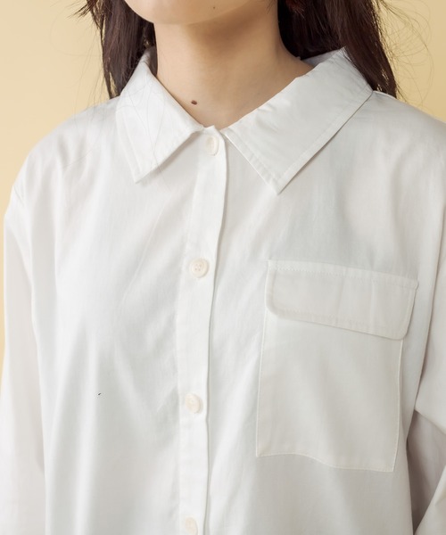 RASVOA(ラスボア)の「バックアジャスターシャツ(シャツ/ブラウス・レディース・ブラック/オフホワイト・FREE)」の8枚目の写真