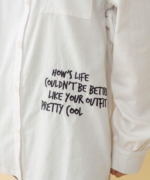 RASVOA(ラスボア)の「バックアジャスターシャツ(シャツ/ブラウス・レディース・ブラック/オフホワイト・FREE)」の5枚目の写真