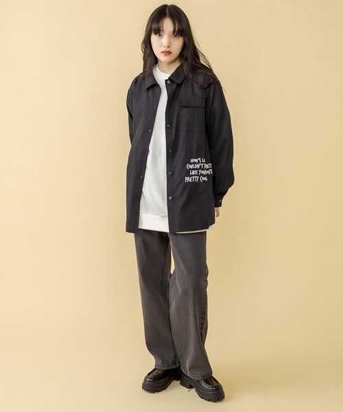 RASVOA(ラスボア)の「バックアジャスターシャツ(シャツ/ブラウス・レディース・ブラック/オフホワイト・FREE)」の3枚目の写真