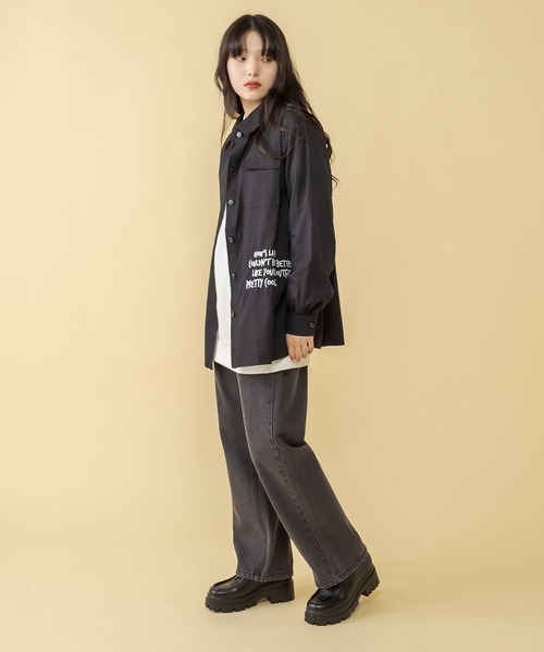 RASVOA(ラスボア)の「バックアジャスターシャツ(シャツ/ブラウス・レディース・ブラック/オフホワイト・FREE)」の14枚目の写真