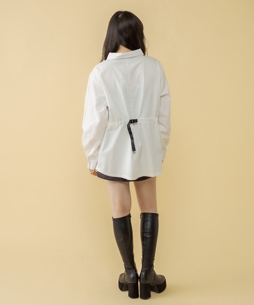 RASVOA(ラスボア)の「バックアジャスターシャツ(シャツ/ブラウス・レディース・ブラック/オフホワイト・FREE)」の15枚目の写真