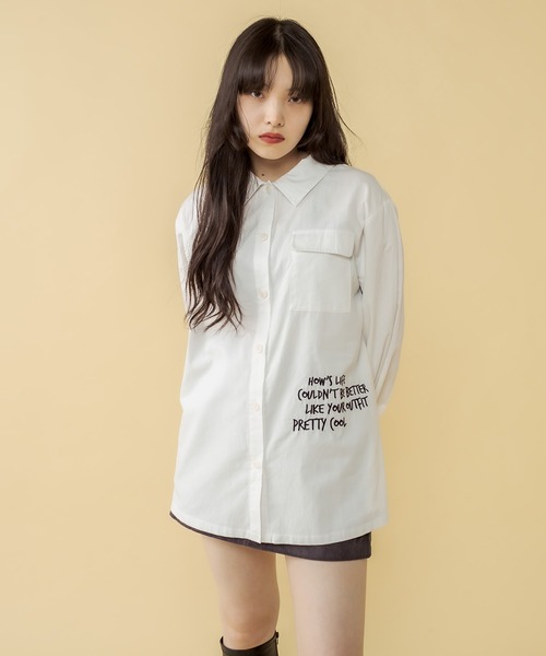 RASVOA(ラスボア)の「バックアジャスターシャツ(シャツ/ブラウス・レディース・ブラック/オフホワイト・FREE)」の16枚目の写真