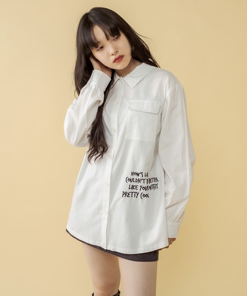 RASVOA(ラスボア)の「バックアジャスターシャツ(シャツ/ブラウス・レディース・ブラック/オフホワイト・FREE)」の21枚目の写真