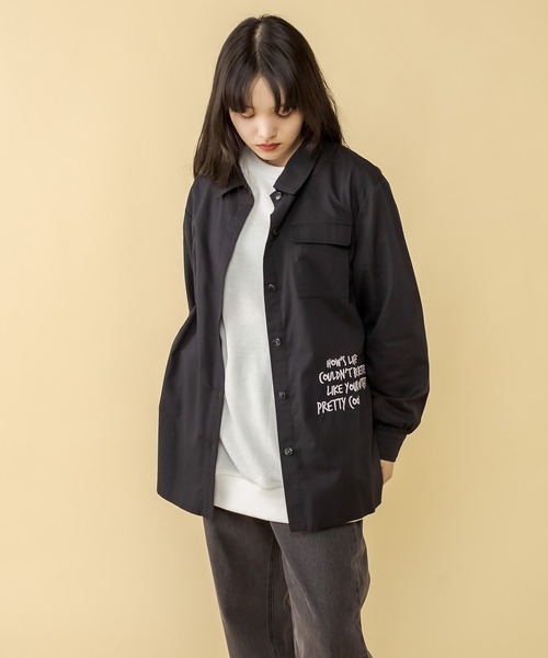 RASVOA(ラスボア)の「バックアジャスターシャツ(シャツ/ブラウス・レディース・ブラック/オフホワイト・FREE)」の11枚目の写真