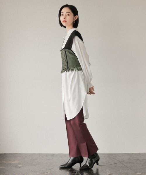 LOWRYS FARM(ローリーズファーム)の「フリンジハイショクビスチェ 218655(ベスト・レディース・ブラック/ベージュ/グリーン・FREE)」の15枚目の写真