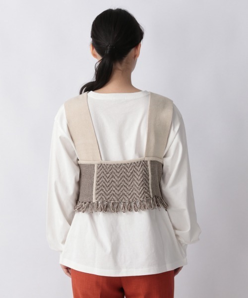 LOWRYS FARM(ローリーズファーム)の「フリンジハイショクビスチェ 218655(ベスト・レディース・ブラック/ベージュ/グリーン・FREE)」の17枚目の写真