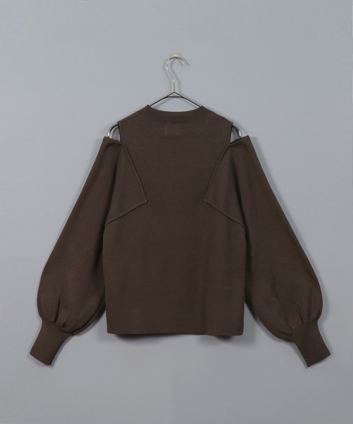 &g'aime(アンジェム)の「【&g’aime】スリットショルダーニット(ニット/セーター・レディース・ブラック/ブラウン/キャメル・FREE)」の11枚目の写真
