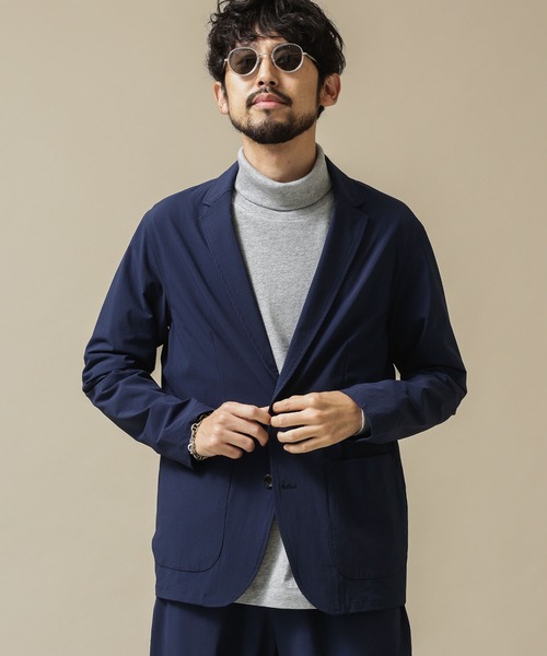 NANO universe（ナノユニバース）の「《WEB限定》CORDURAストレッチジャケット(セットアップ対応)（テーラードジャケット・メンズ・ブラック/ベージュ/ネイビー・マルチサイズ）」の14枚目の写真