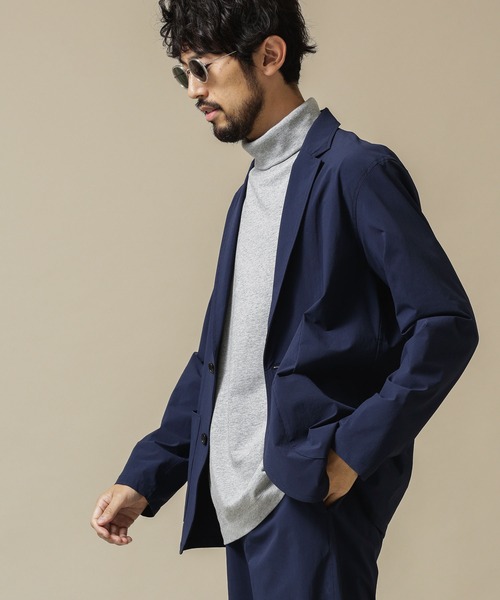 NANO universe（ナノユニバース）の「《WEB限定》CORDURAストレッチジャケット(セットアップ対応)（テーラードジャケット・メンズ・ブラック/ベージュ/ネイビー・マルチサイズ）」の6枚目の写真