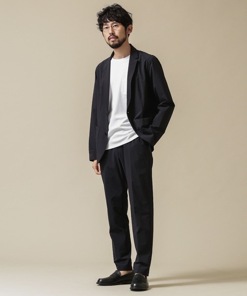 NANO universe（ナノユニバース）の「《WEB限定》CORDURAストレッチジャケット(セットアップ対応)（テーラードジャケット・メンズ・ブラック/ベージュ/ネイビー・マルチサイズ）」の8枚目の写真